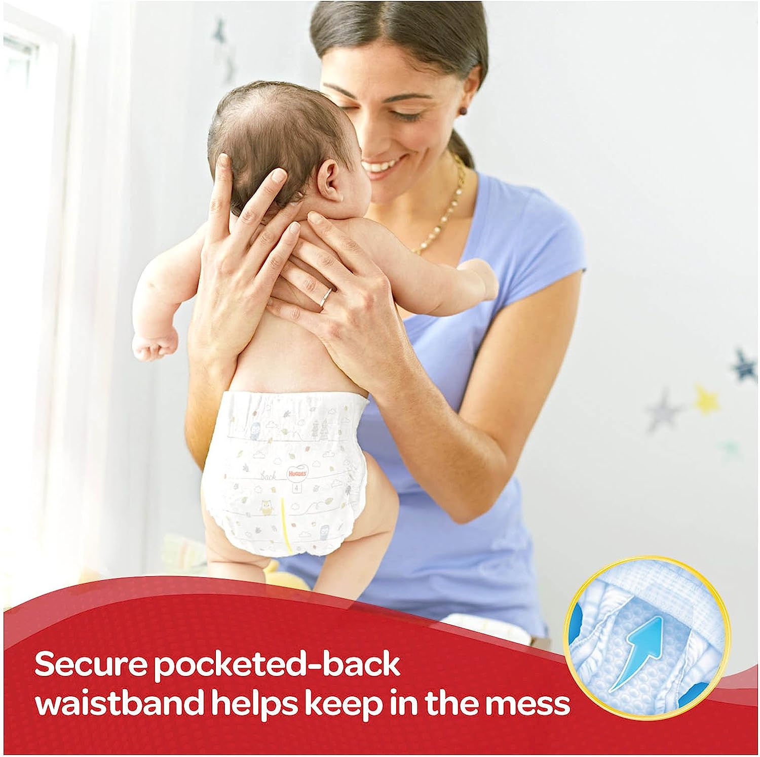 Baby Diapers Size Newborn (up to 10 lbs), 128ct, Huggies Little Snugglers - Image 4